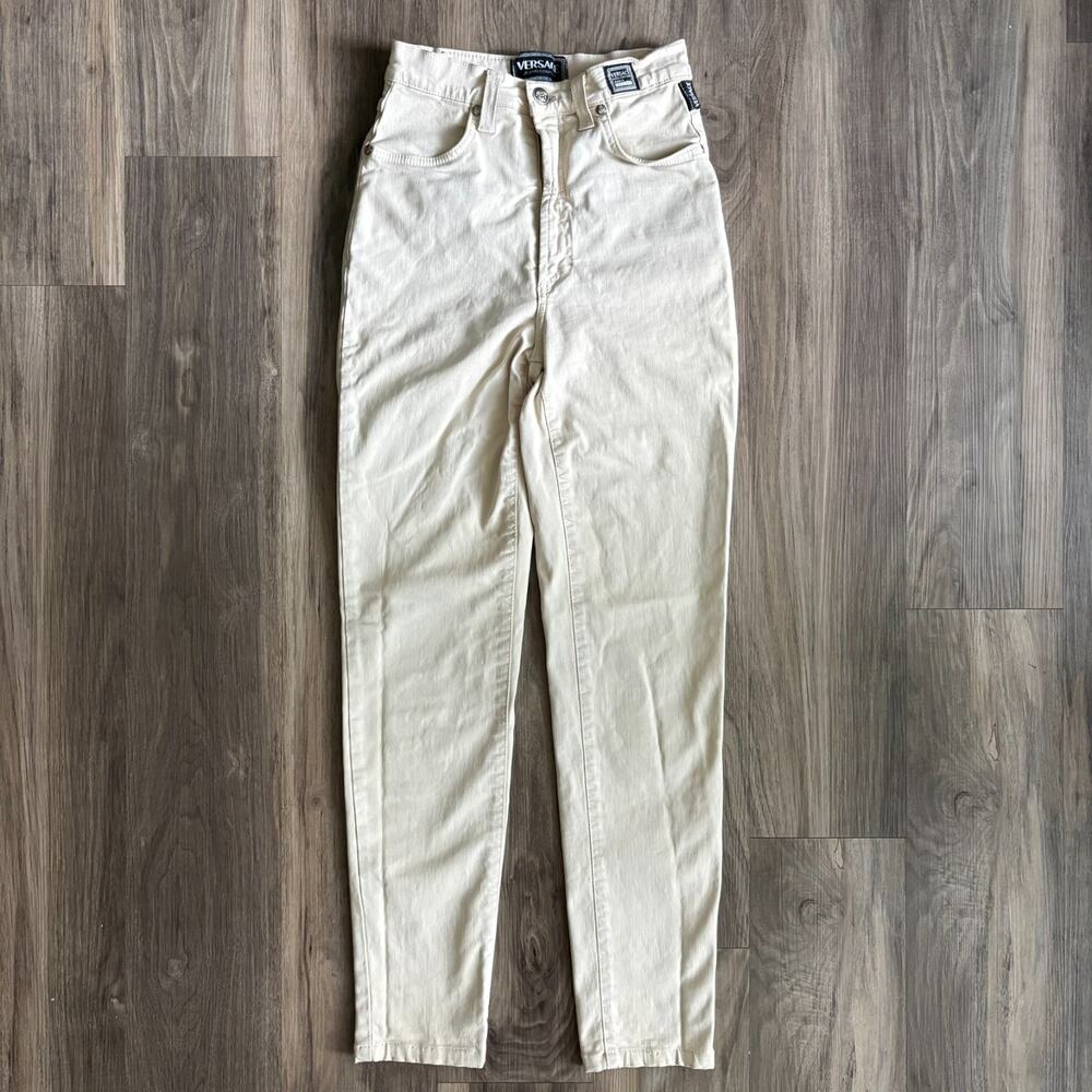 VERSACE Skinny Pants Women's Size 22" Waist Stretchy Vintage